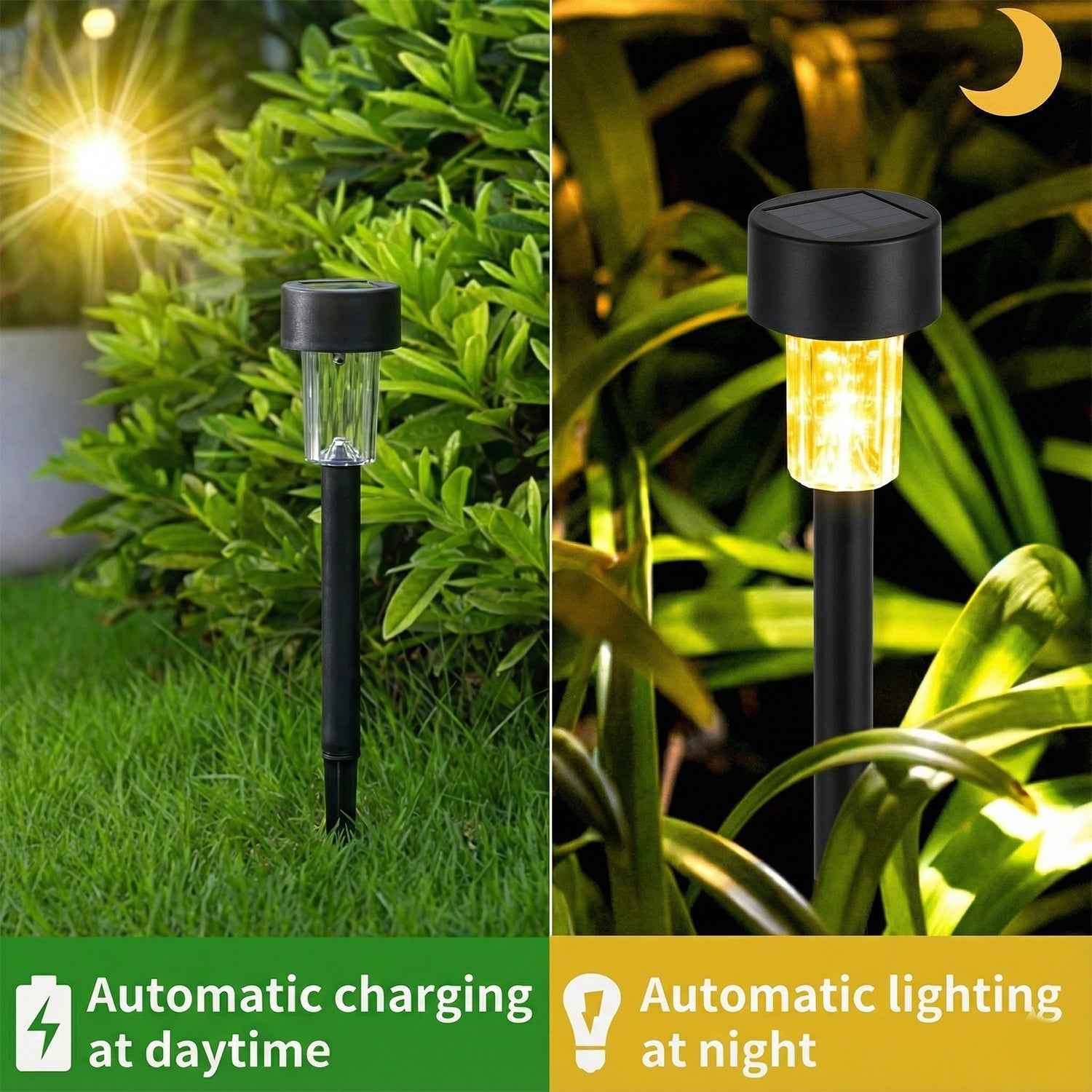 Solar Powered Lawn Pathway Lights – Energy Efficient Garden Set
