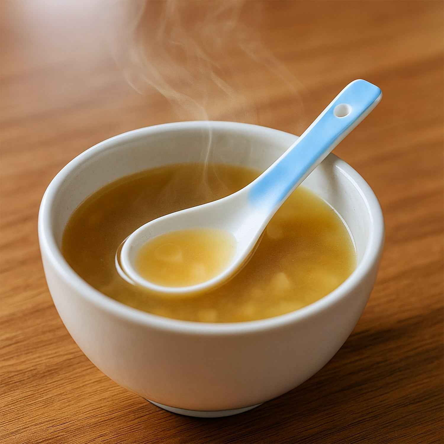 Ceramic Serving Spoon – Heat-Resistant 14 cm Ladle for Soups & Curries