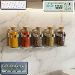Wall Mounted Spice Rack Organizer – Space-Saving Kitchen Storage