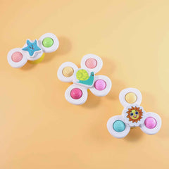 Baby Spinner Toy Set – Sensory Suction Toys for Motor Skills