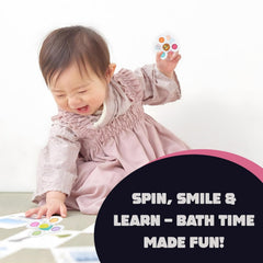Baby spinners toy set featuring suction spin toys designed for early learning