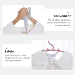 Long Reach Clothes Hook Rod Ð 86 cm for Easy Access
