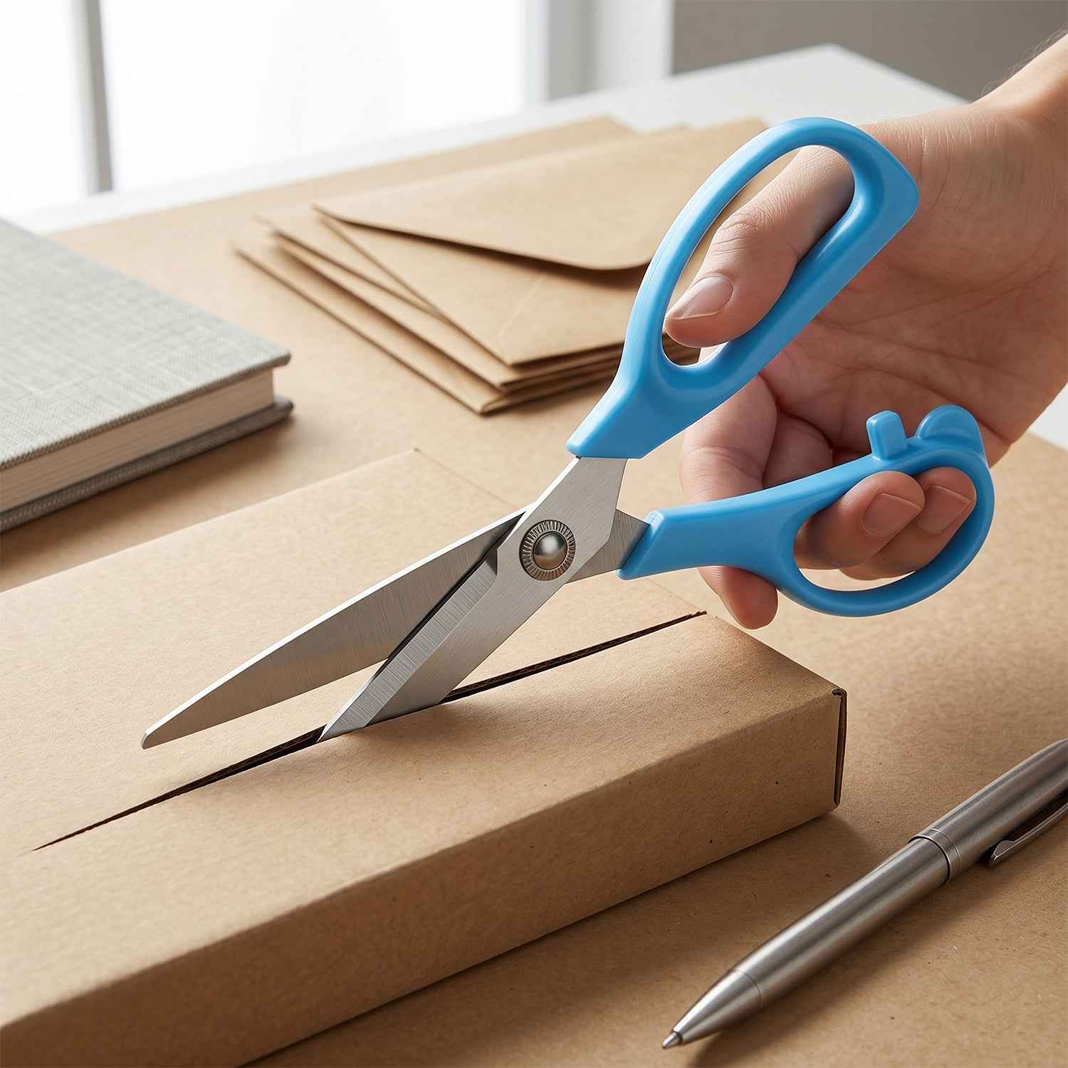 Stainless Steel Scissors – 9.5 Inch Ergonomic Craft | Craftily