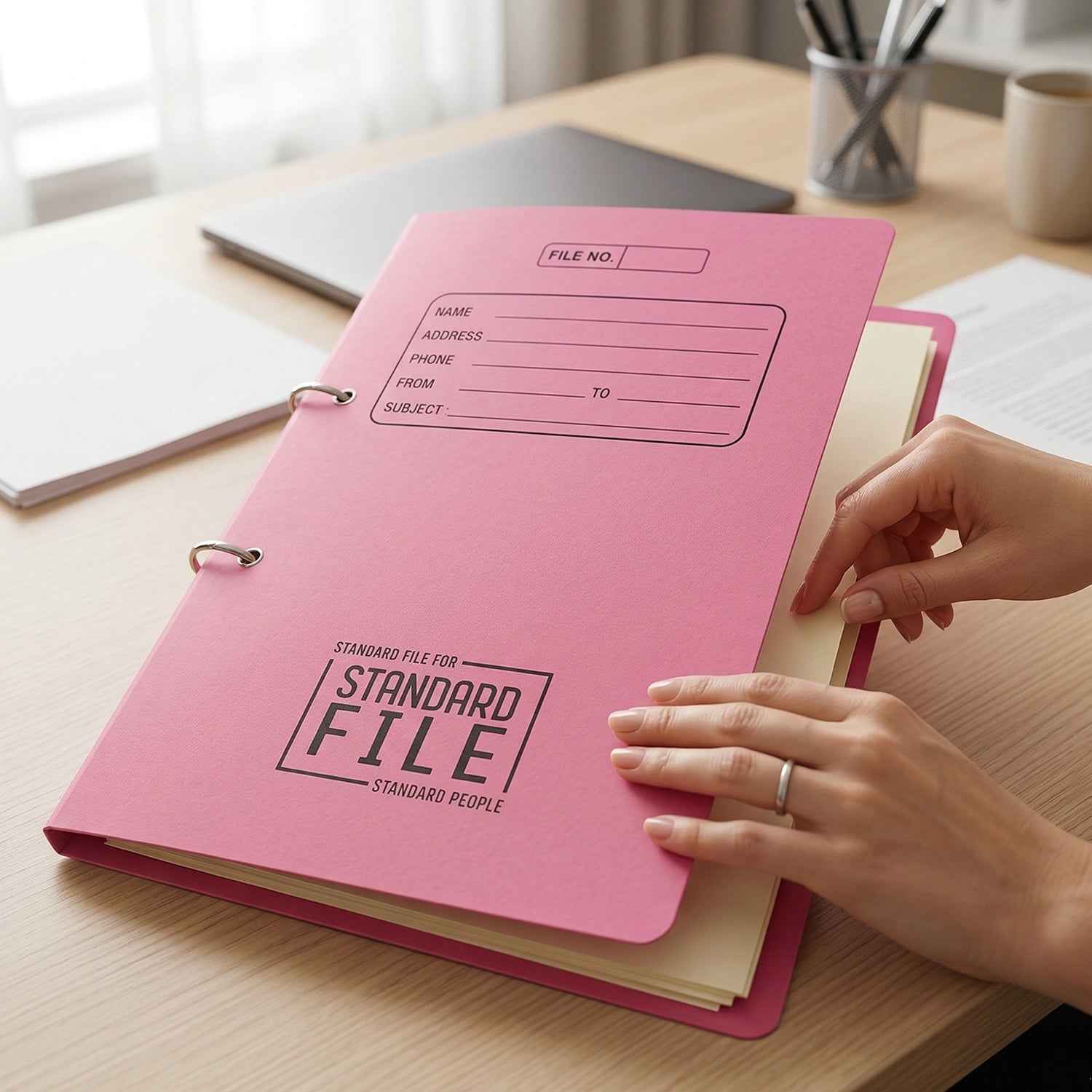Premium Spring File Folder – Heavy Duty A4 Document Organizer