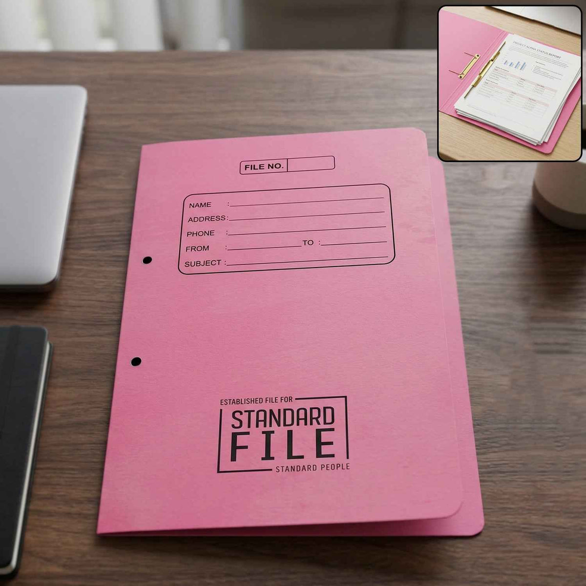 Premium Spring File Folder – Heavy Duty A4 Document Organizer