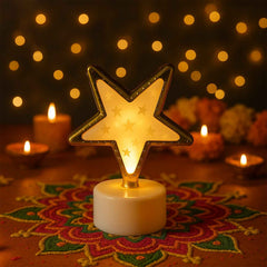 Star Shaped Flameless LED Candles – Set of 4 for Home Decor