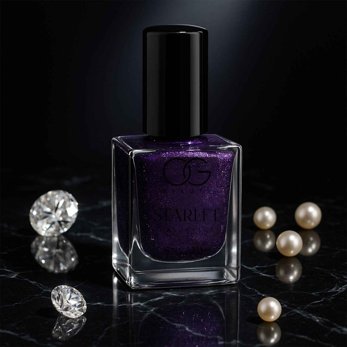 Purple Dazzle Glitter Nail Paint – Quick-Dry Sparkling Shine