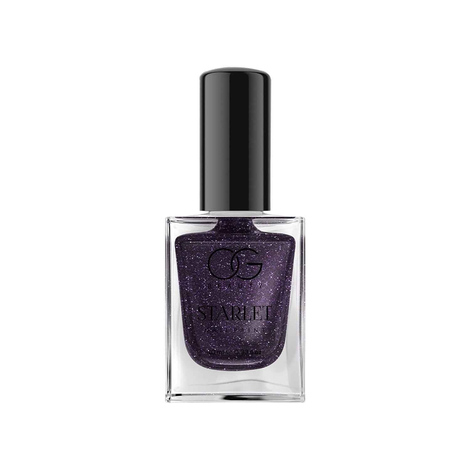 Purple Dazzle Glitter Nail Paint – Quick-Dry Sparkling Shine