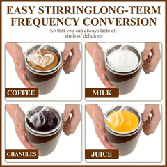 Self-Stirring Coffee Mug – Magnetic Auto-Mix Travel Mug | Mug Wala