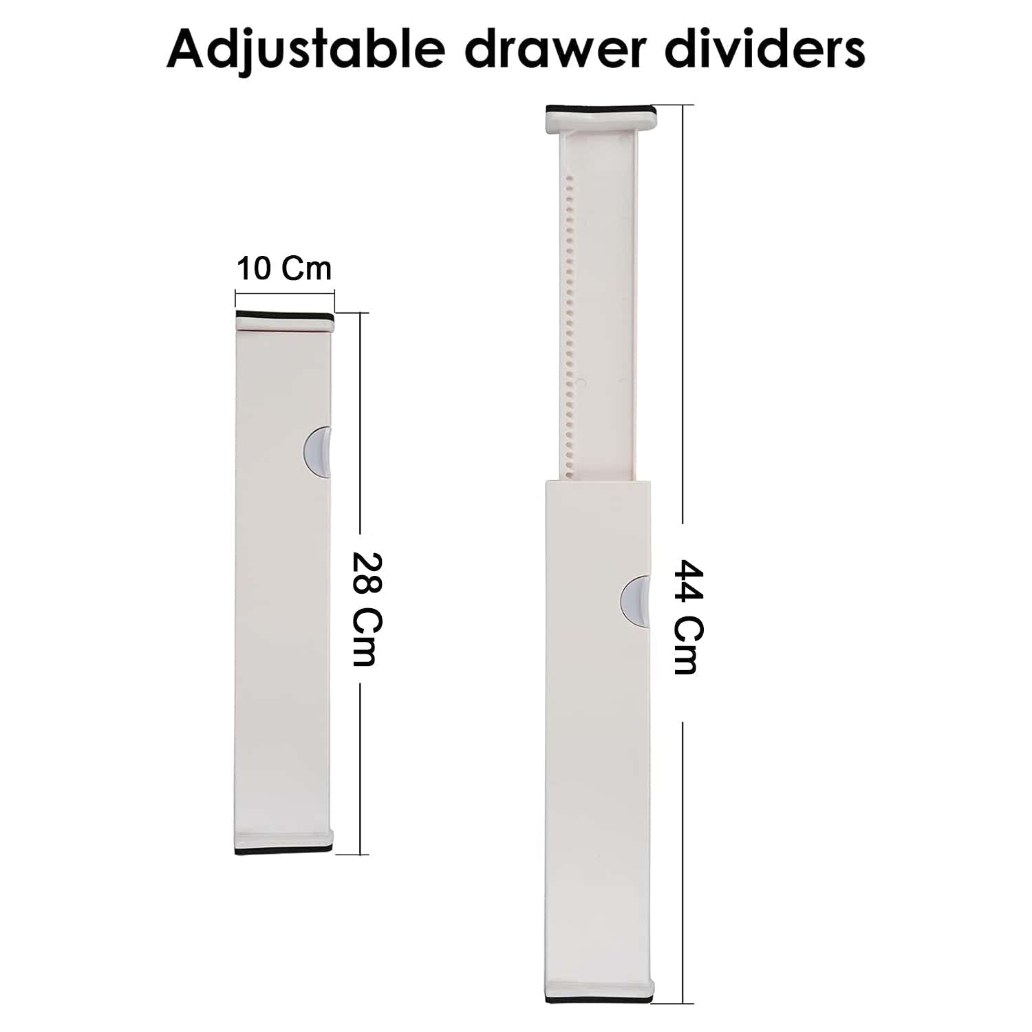 Expandable drawer dividers maximizing storage space in office drawers