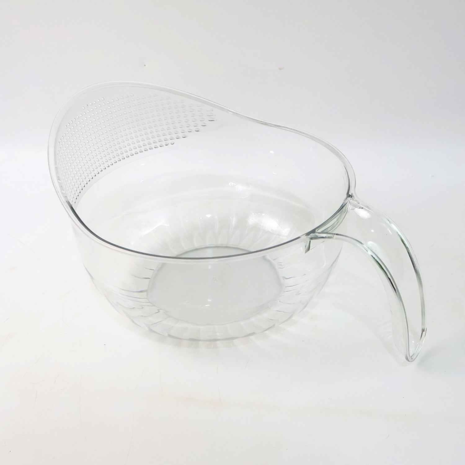 Transparent Plastic Bowl with Handle – Large Multipurpose Kitchen Basket
