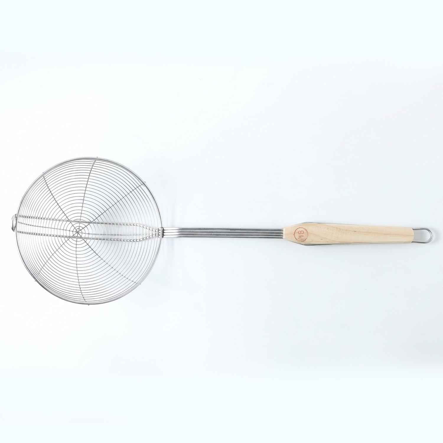 Stainless Steel Frying Skimmer Ð Long Handle for Safe Cooking