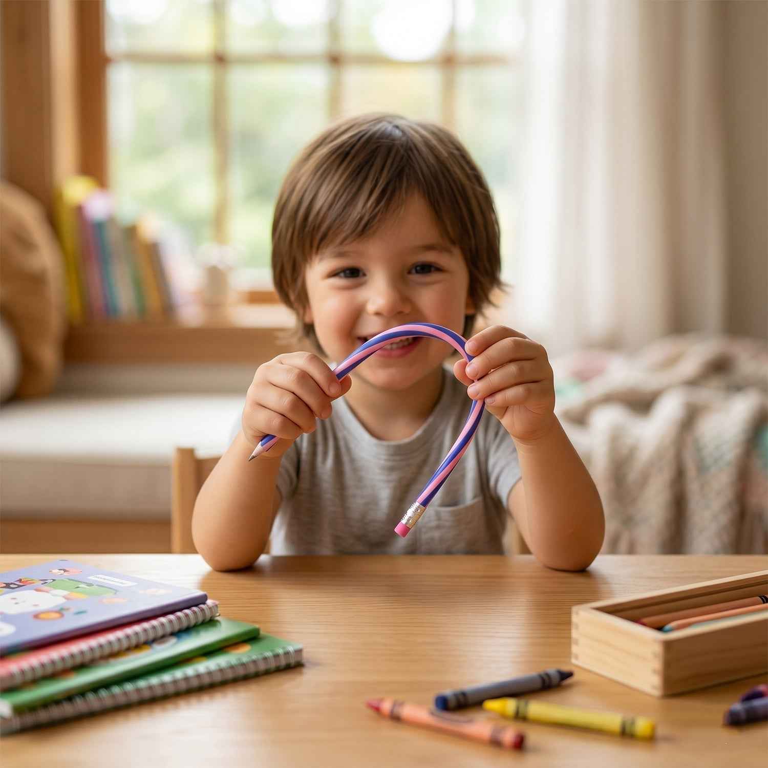 Kids Stationery Set Ð Fun Pink Design for School & Gifting