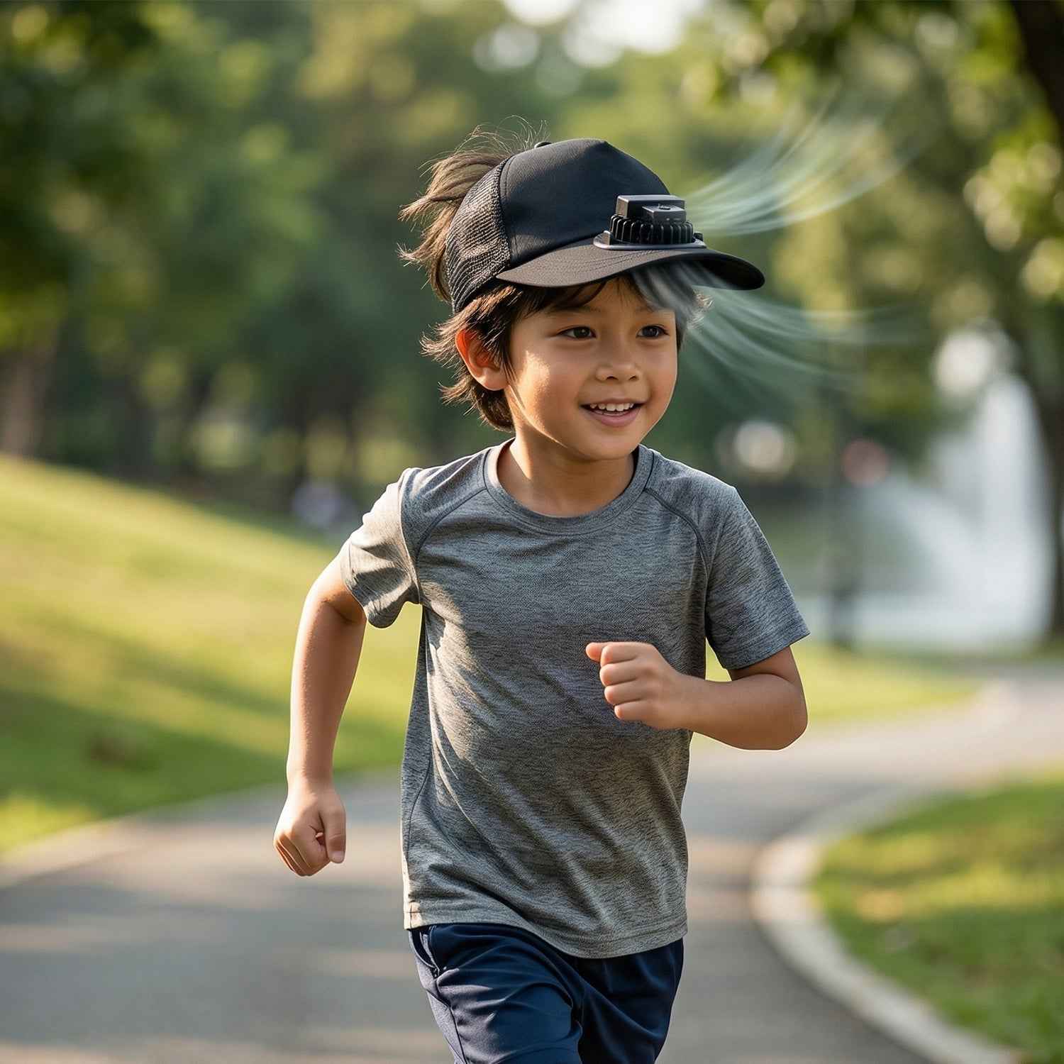 Portable USB Cooling Cap – Personal Airflow System for Summer