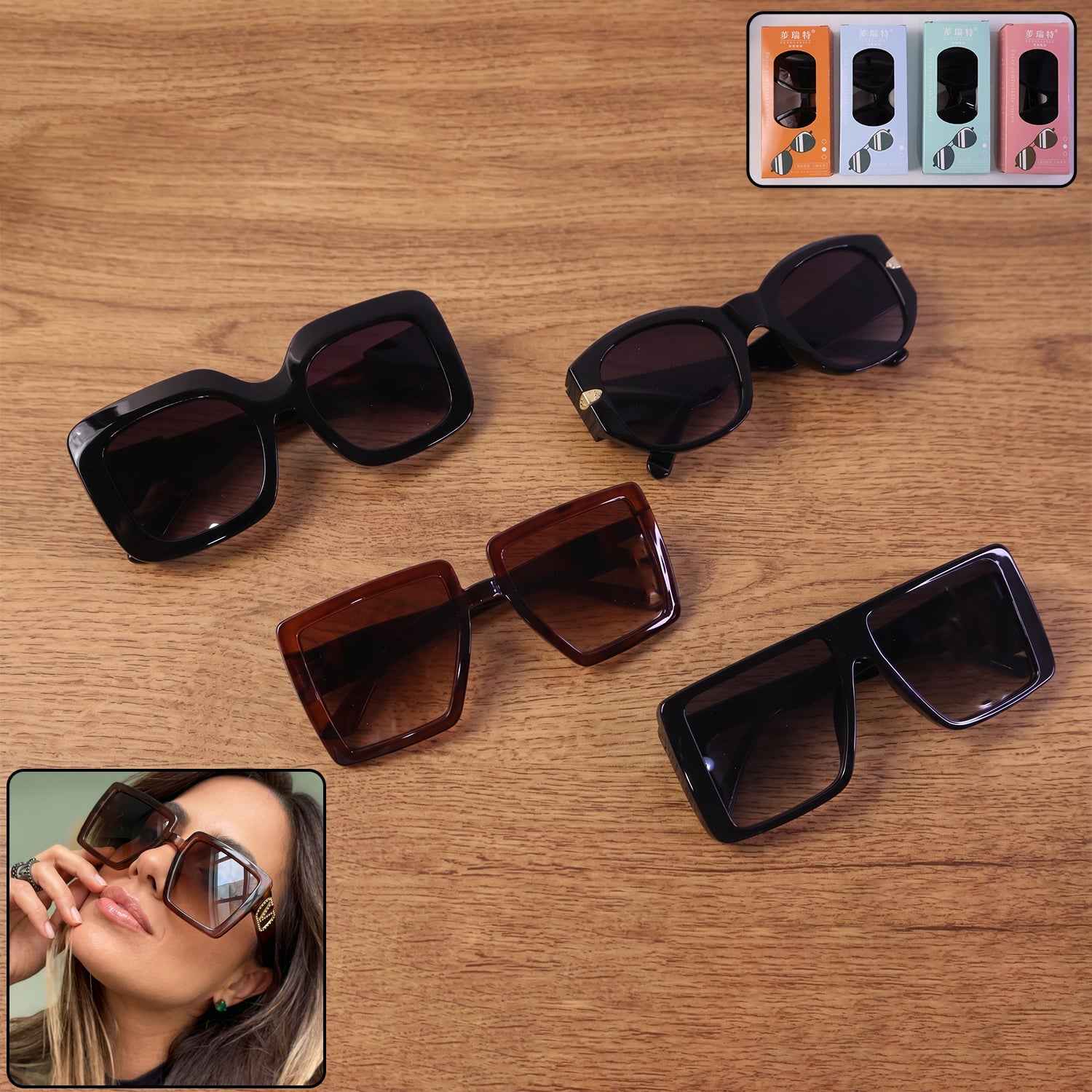 Oversized Square Sunglasses Ð Trendy Unisex Fashion Eyewear