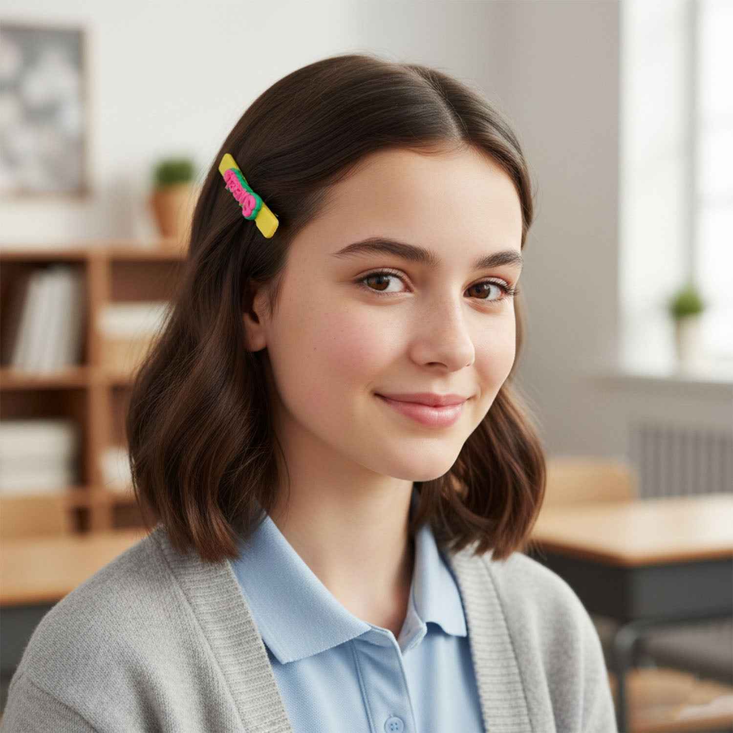 Sweet Text Hair Clip Set – Trendy Lightweight Fashion Pins (4 Pc)