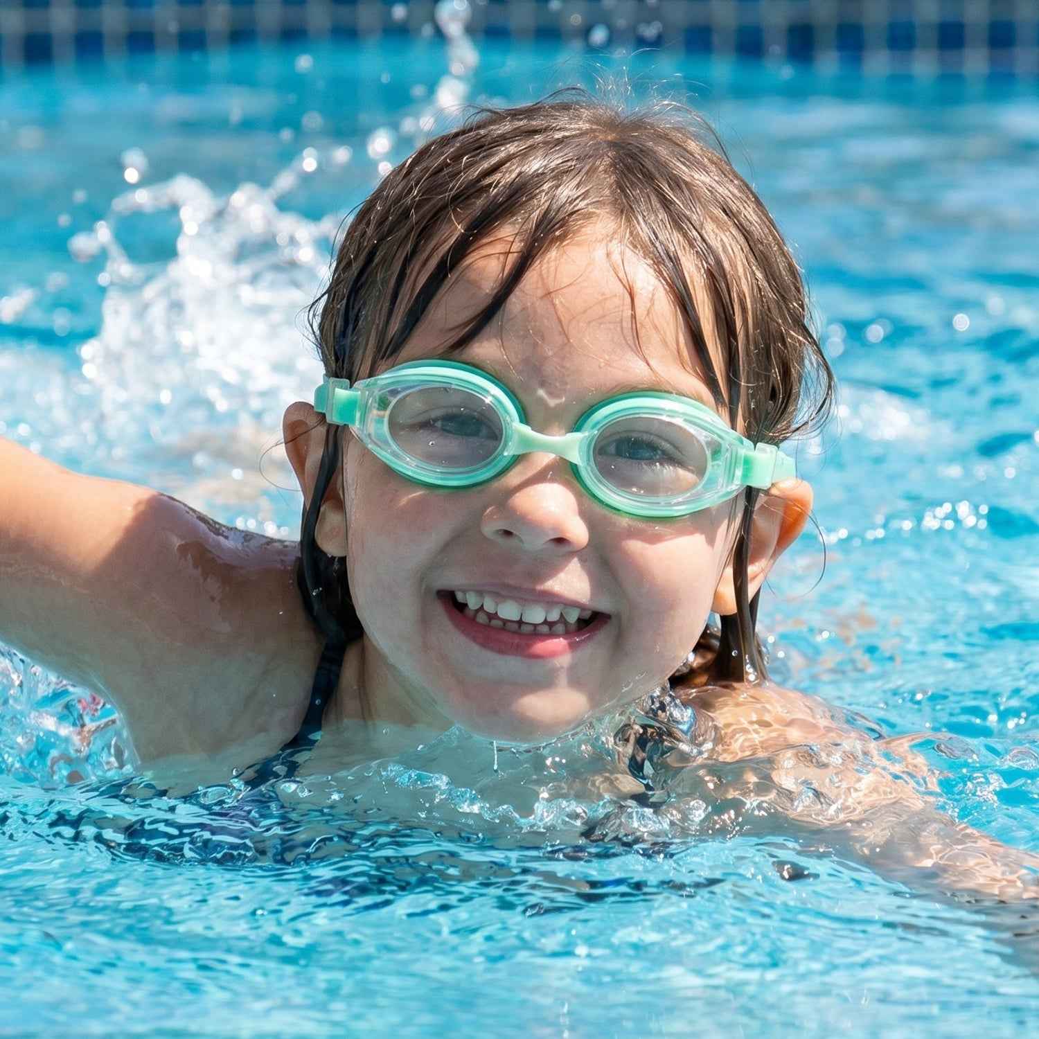 Kids Anti-Fog Swimming Goggles Ð Leakproof & Adjustable Fit