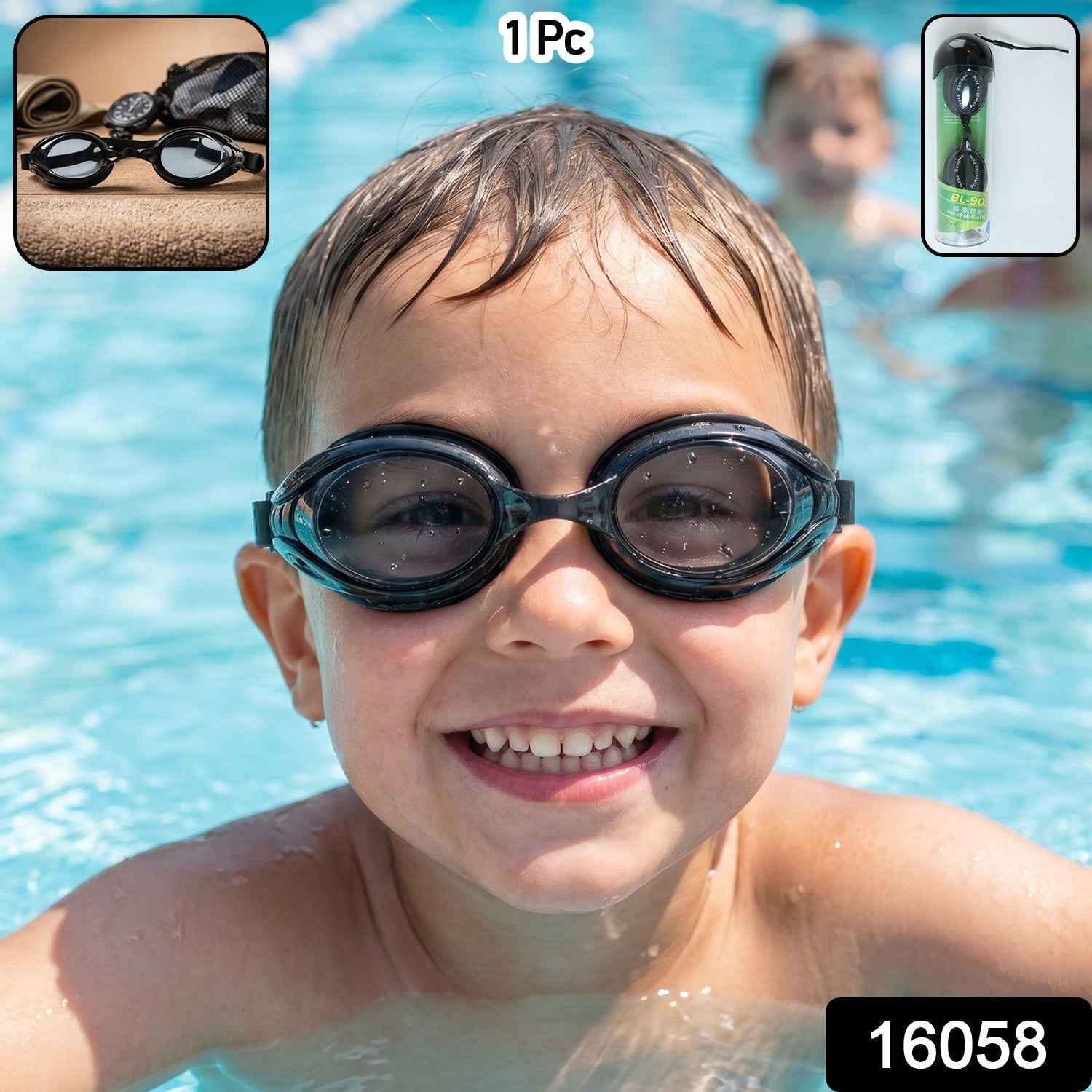 Kids Swimming Goggles Ð Anti-Leak Design & Adjustable Fit