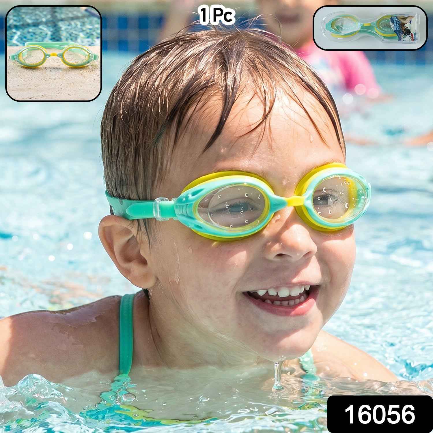Kids Dual Color Swimming Goggles Ð Comfortable Fit & Clear Vision
