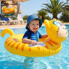 Kids Inflatable Tiger Swim Ring Ð Safe Water Play Float for Kids