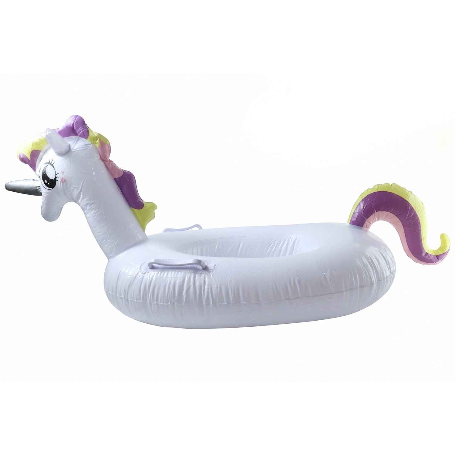 Kids Inflatable Unicorn Swim Ring Ð Durable Pool Float with Handles