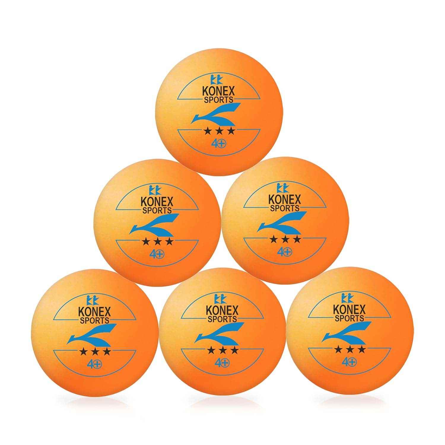 3-Star Table Tennis Balls – Durable High Bounce Pack of 6