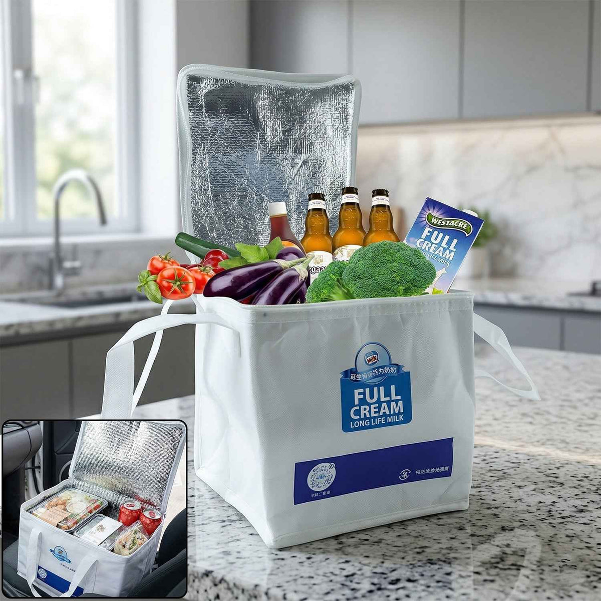 Insulated Thermal Lunch Bag – Keeps Food Hot & Cold for Hours