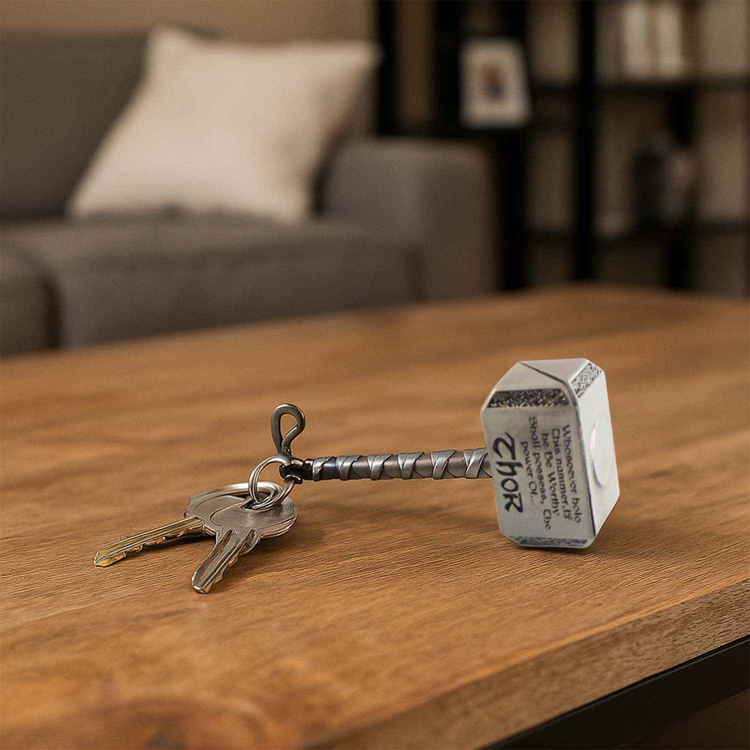 Metal Hammer Shape Keychain – Durable Alloy Miniature