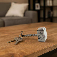 Metal Hammer Shape Keychain – Durable Alloy Miniature
