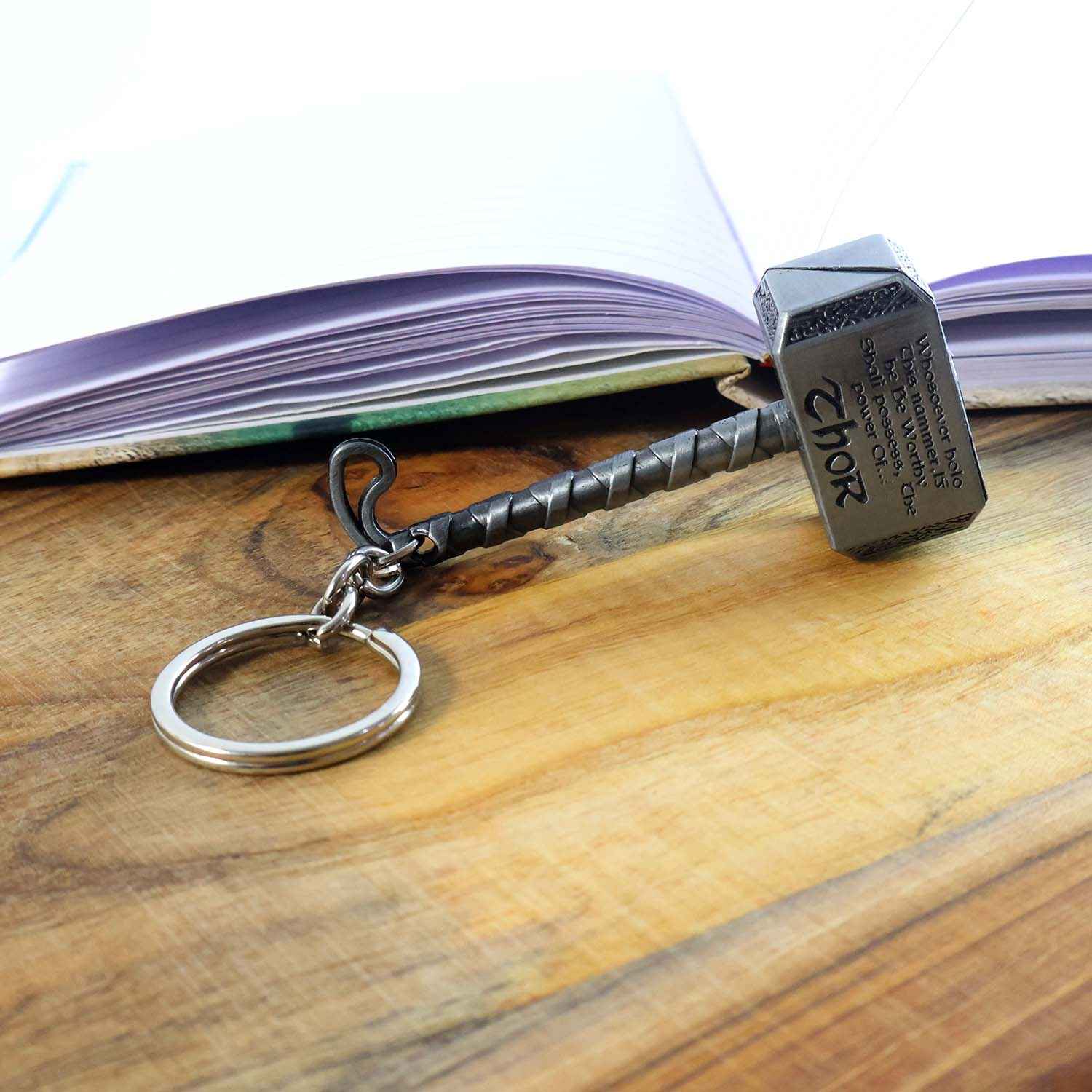 Metal Hammer Shape Keychain – Durable Alloy Miniature