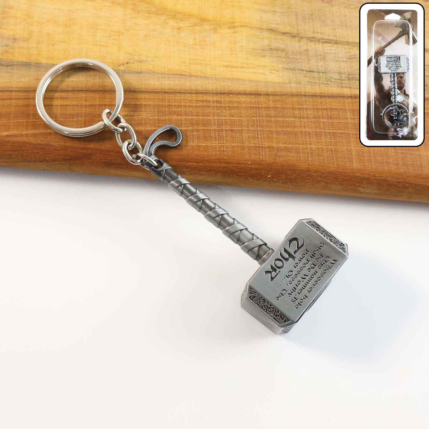 Metal Hammer Shape Keychain – Durable Alloy Miniature