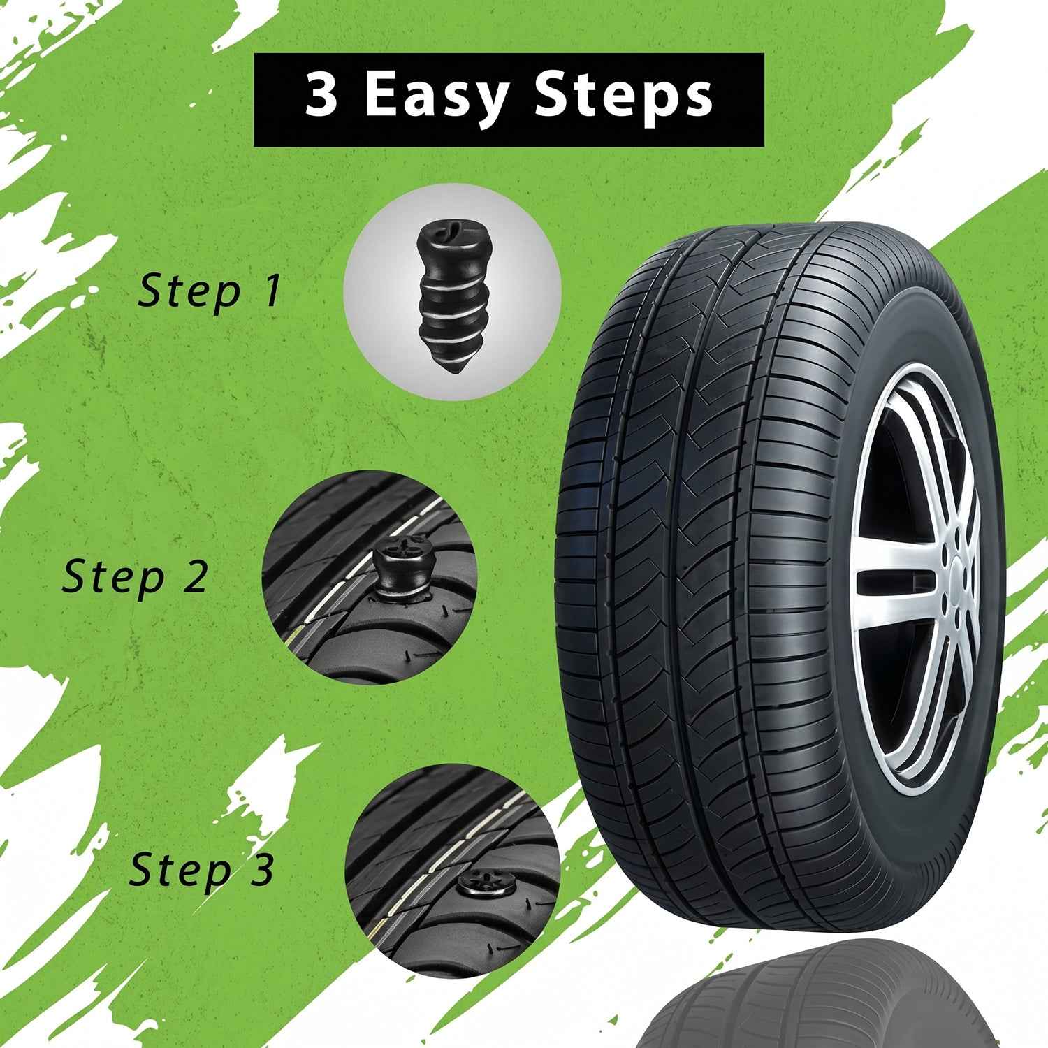 Car & Bike Tubeless Tire Repair Nails Ð Emergency Quick Fix Kit