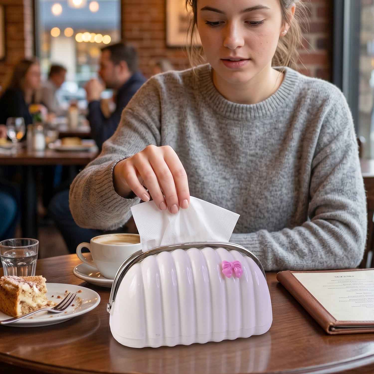 Shell Shape Tissue Dispenser Ð Elegant Decor for Home & Car