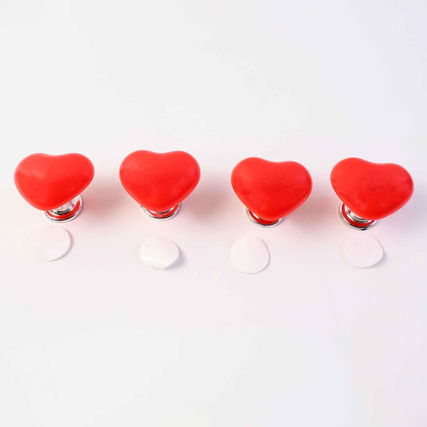 Heart-Shaped Toilet Flush Button – Stylish & Durable 4 Pc Set