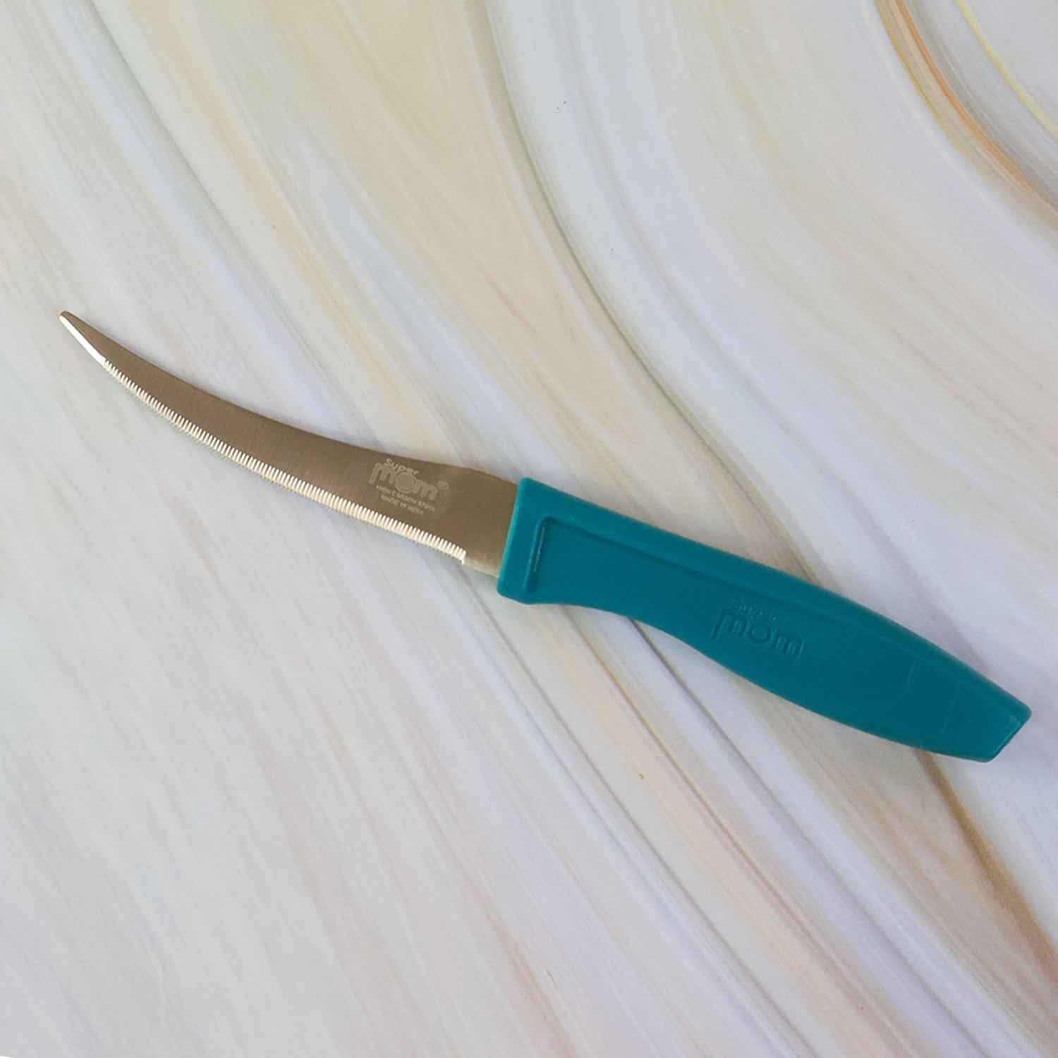 Tomato Knife – Sharp Serrated Curved Blade for Precision Slicing