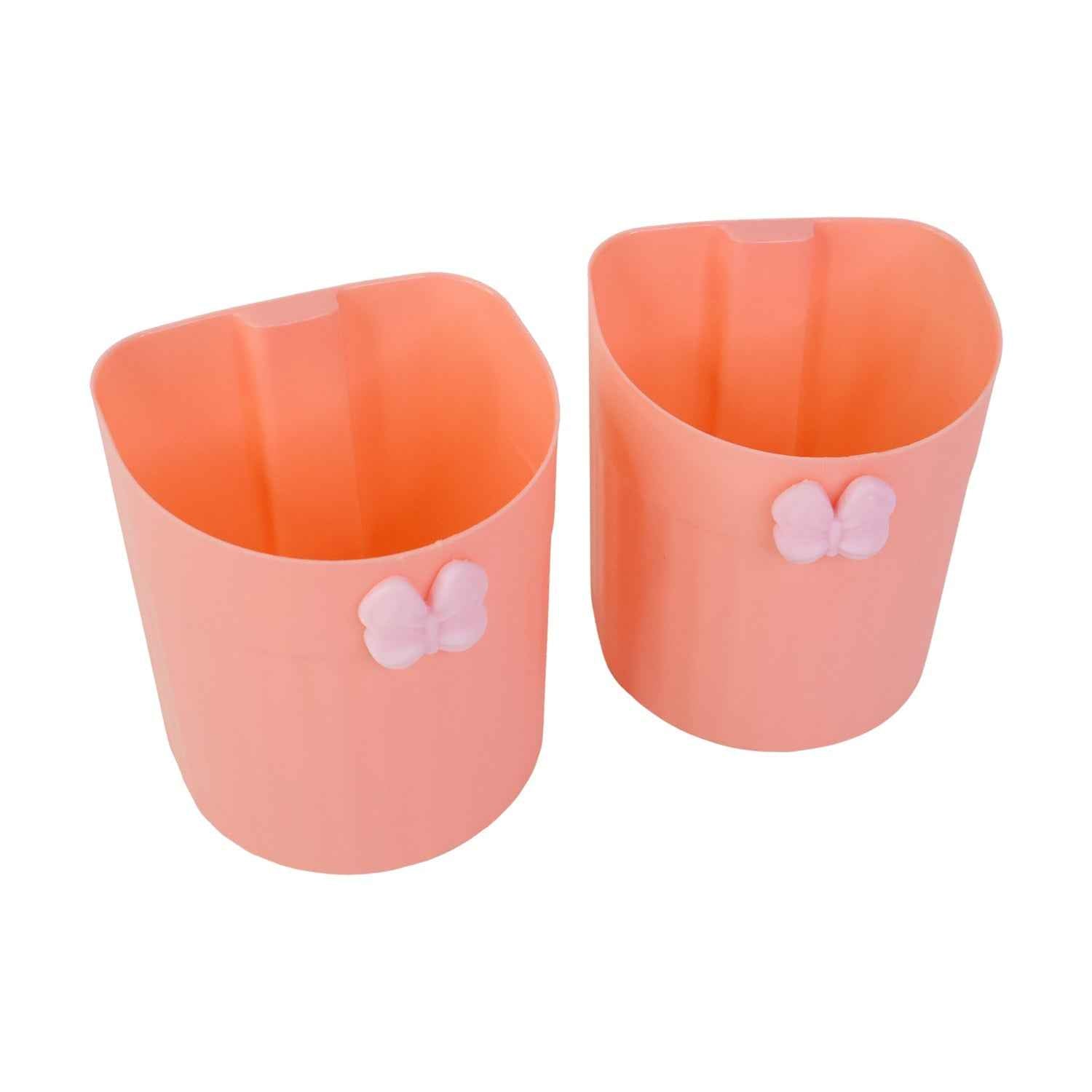 Wall-Mounted Toothbrush Holder – Butterfly Design, 2 Pc Set