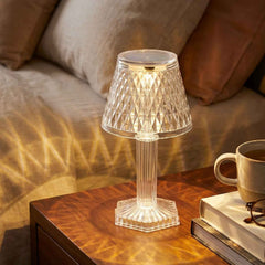 Crystal Table Lamp – Cup Shape LED Bedside Light | Styleva