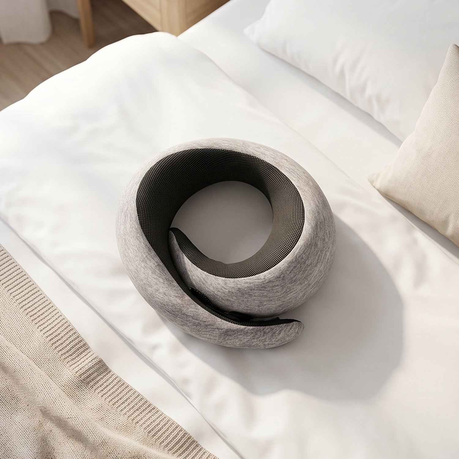 Soft Travel Neck Pillow, Memory Foam U-Shaped Support Pillow for Flights (1 Pc)