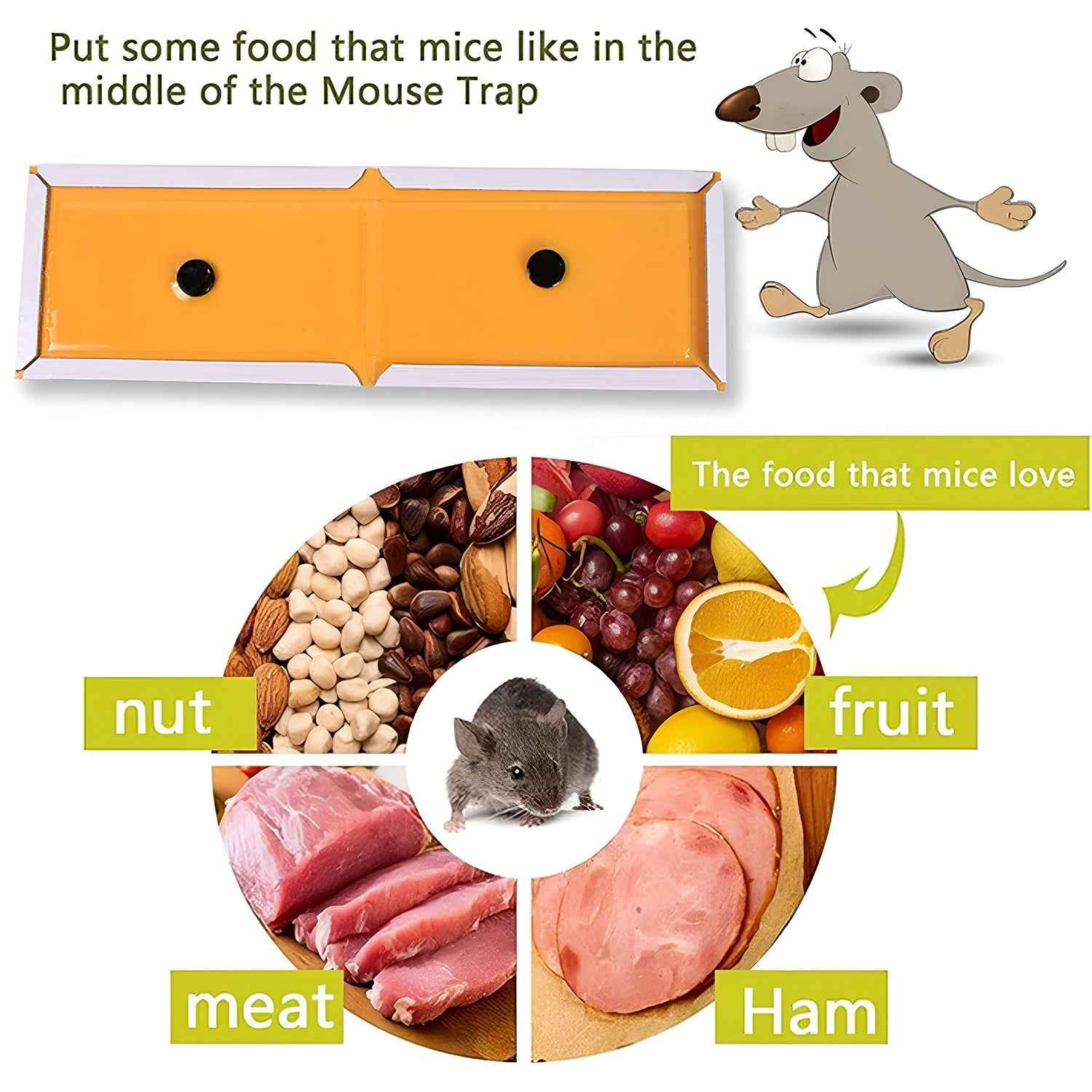 Cardboard Mouse Trap – Small Size Glue Trap for Effective Rodent Control