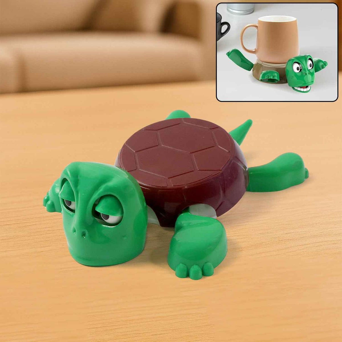 Turtle Cup Coaster – Cute Plastic Anti-Slip Drink Holder