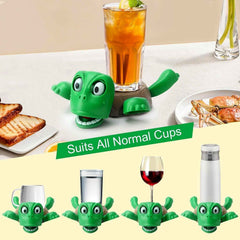 Turtle Cup Coaster – Cute Plastic Anti-Slip Drink Holder
