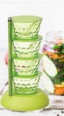 Rotating Pickle Rack – 4-in-1 Multipurpose Kitchen Storage | CookAura