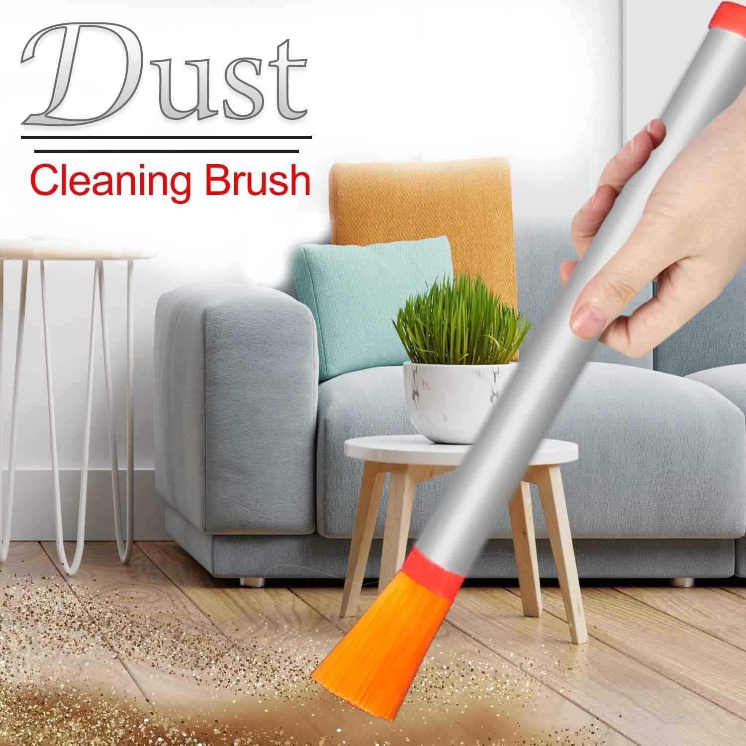 Dust Cleaning Brush – Steel Handle, Deep Clean | Velvet Wipe