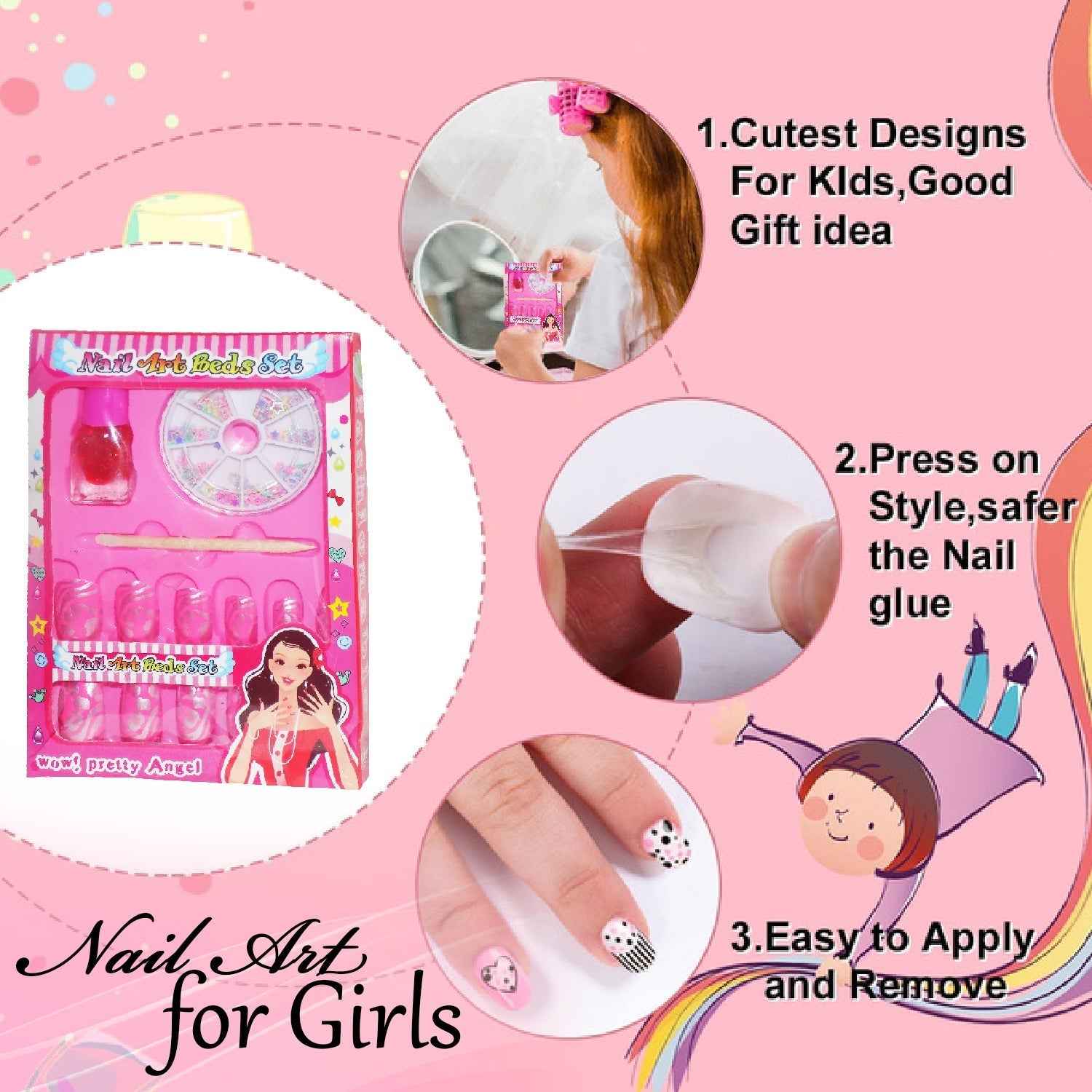 Girls Nail Art Kit – Complete Manicure Set | Gamevana