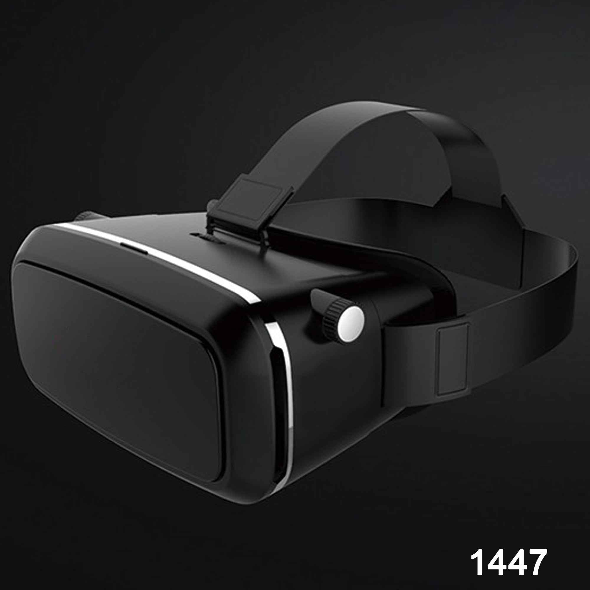 Person wearing the Fitnos VR Headset, showcasing its comfortable and ergonomic design.
