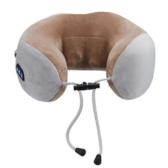 Detailed features of the neck massager showing vibration controls