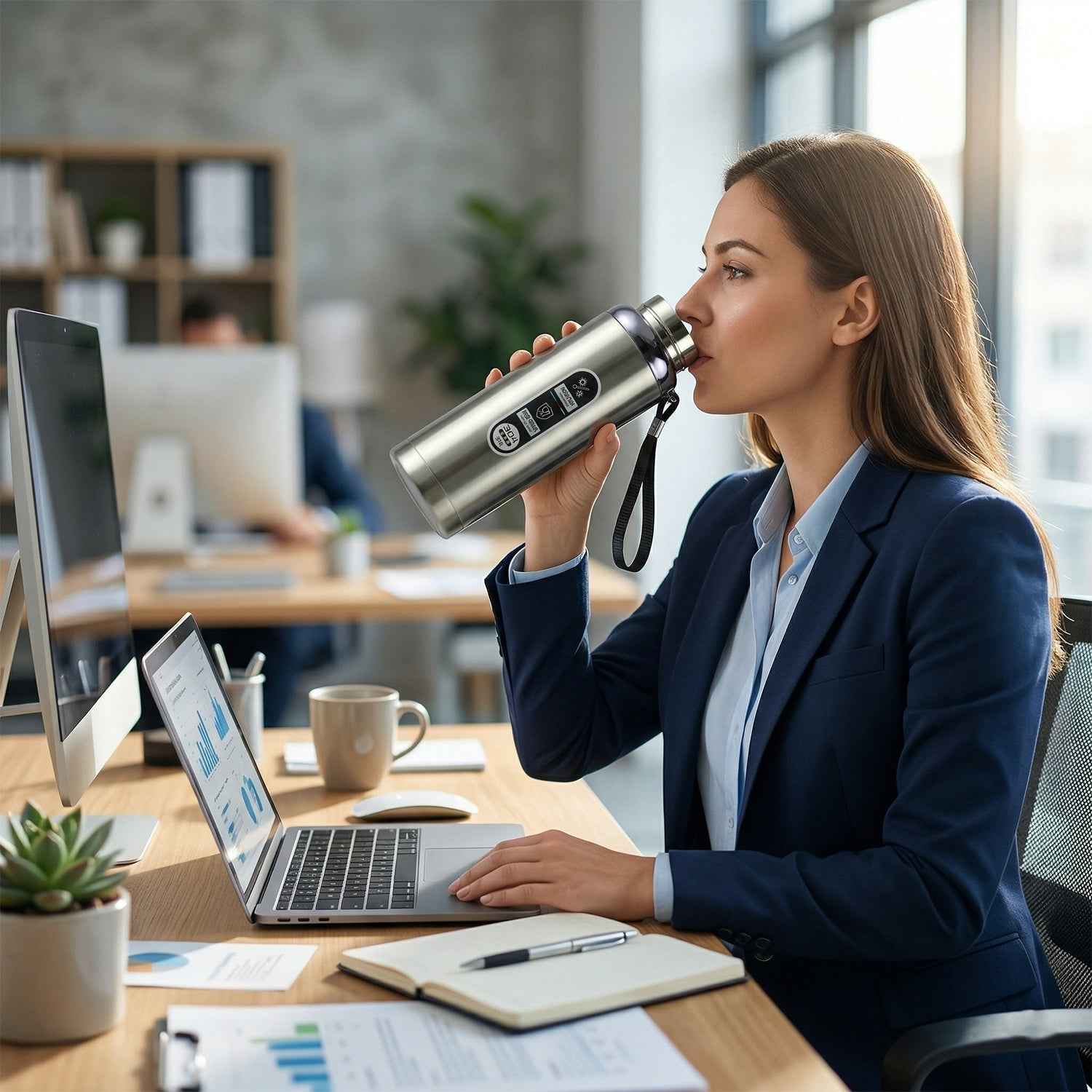 Vacuum Insulated Water Bottle – Keep Drinks Hot or Cold All Day