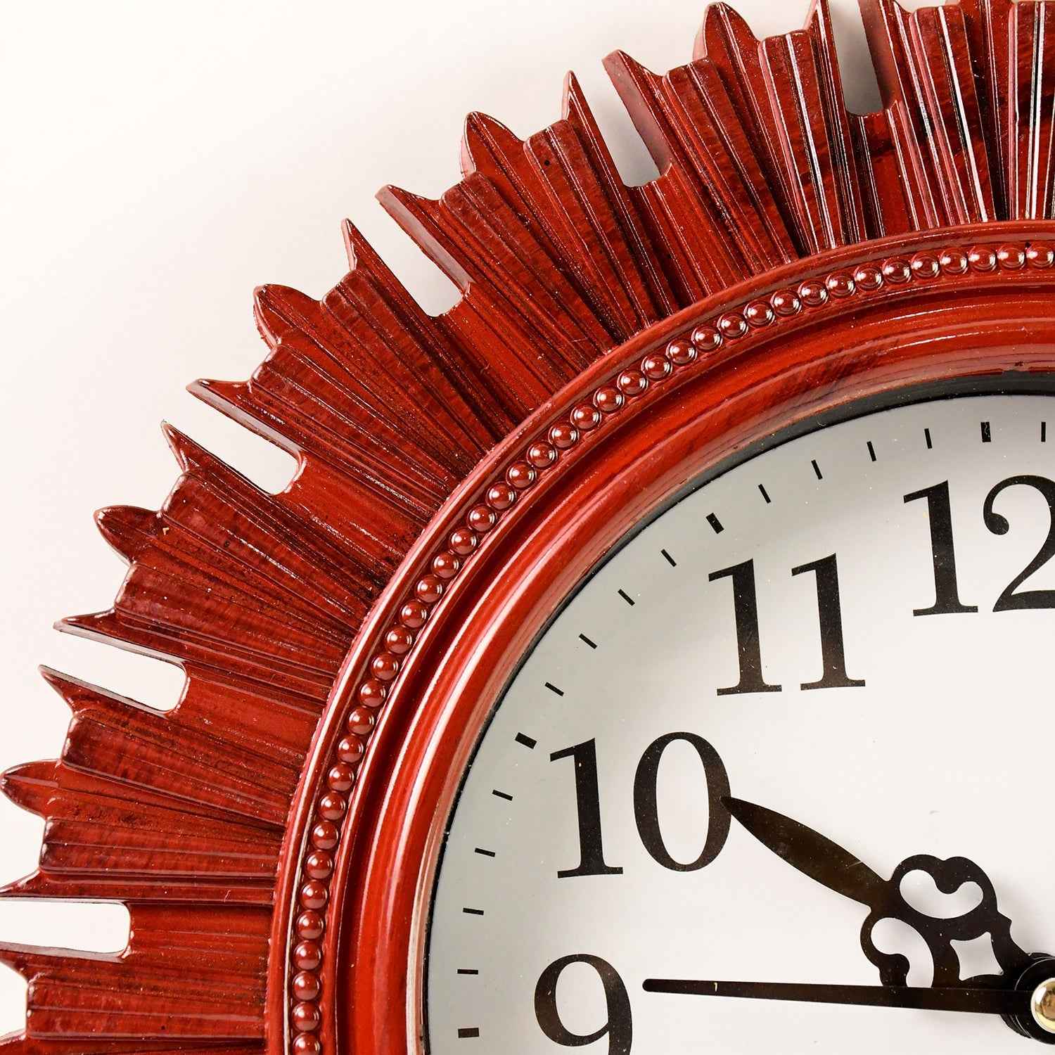 Wooden Look Wall Clock – Silent, Easy-Read for Home | VoltDesk