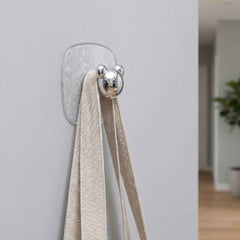 Adhesive Wall Hooks – Strong Clear Hold, No Damage 3 Pc Set