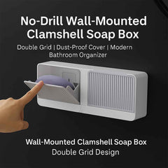 Bathroom Storage Organizer – Wall Mounted 4-Compartment Soap Holder